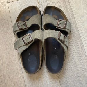 Classic Birkenstock sandal in suede